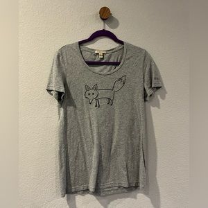 Burberry. M. Grey T-shirt with fox.